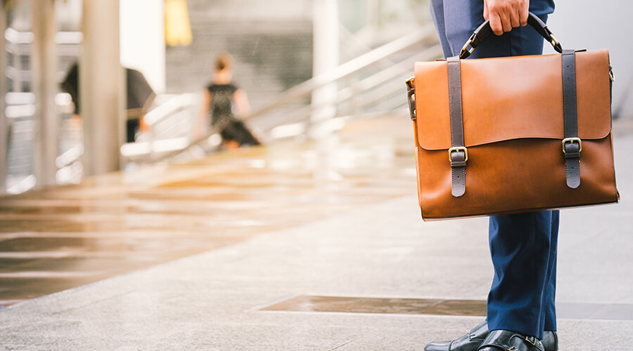 Leather work bag