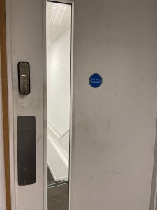 door before cleaning