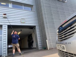 cladding cleaning during